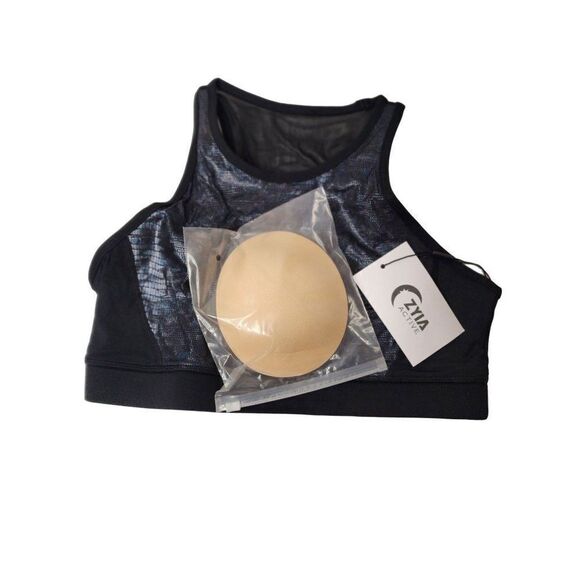 Zyia Active Black Kakadu Brilliant Back Mesh Bra in an XL, NWT - Picture 2 of 9
